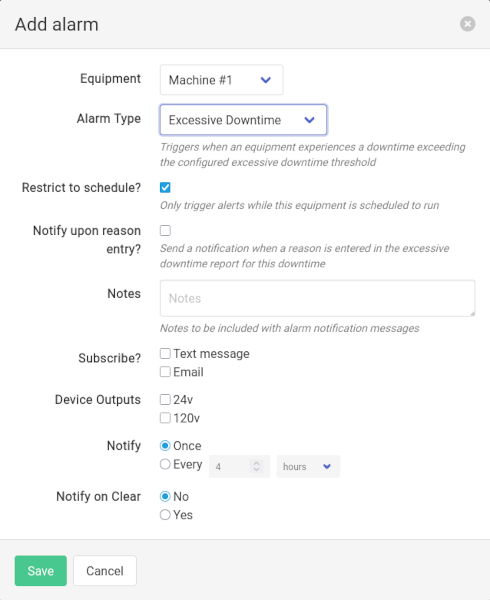 Alarms - Caddis Documentation
