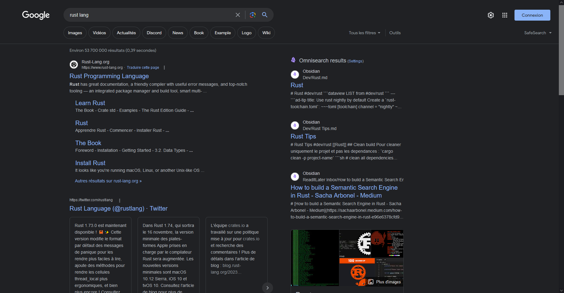 Omnisearch Kagi 연동 데모