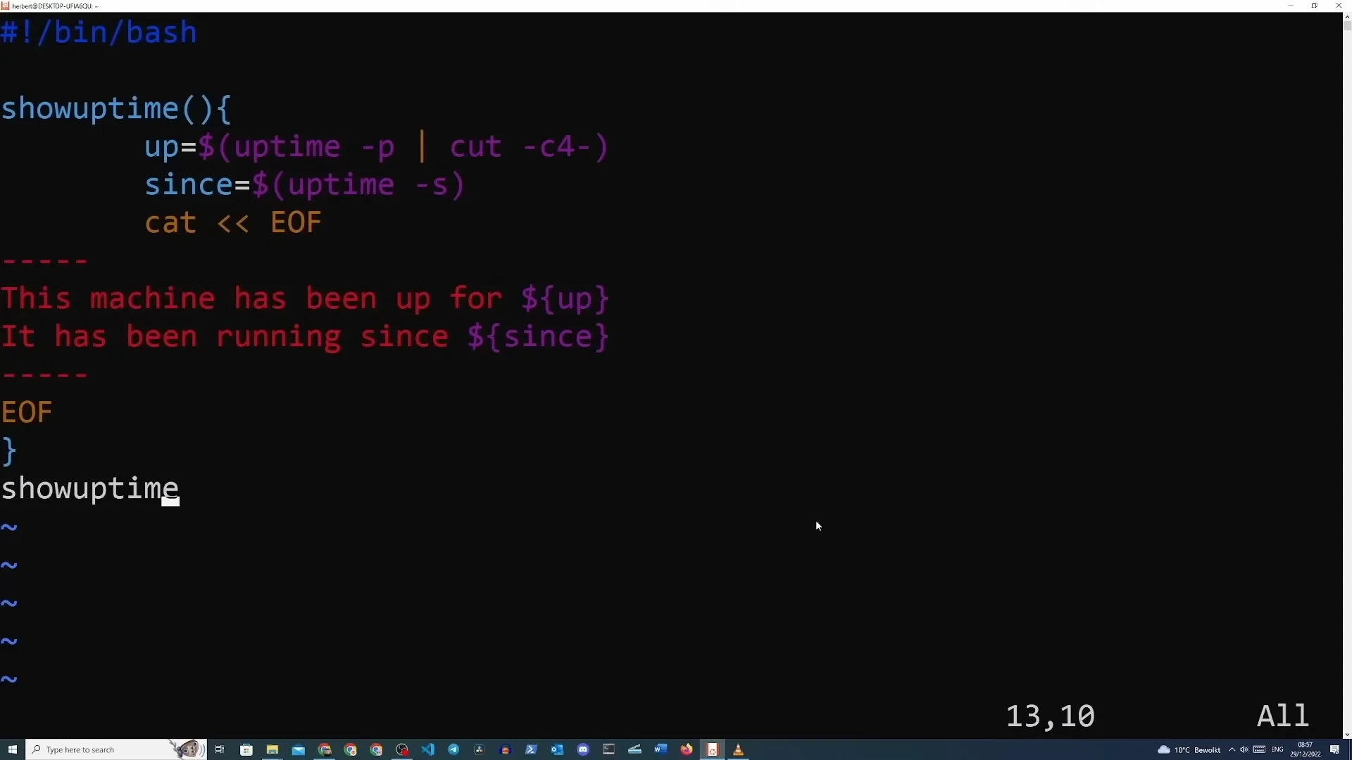 Bash Scripting Tutorial for Beginners - 38:25