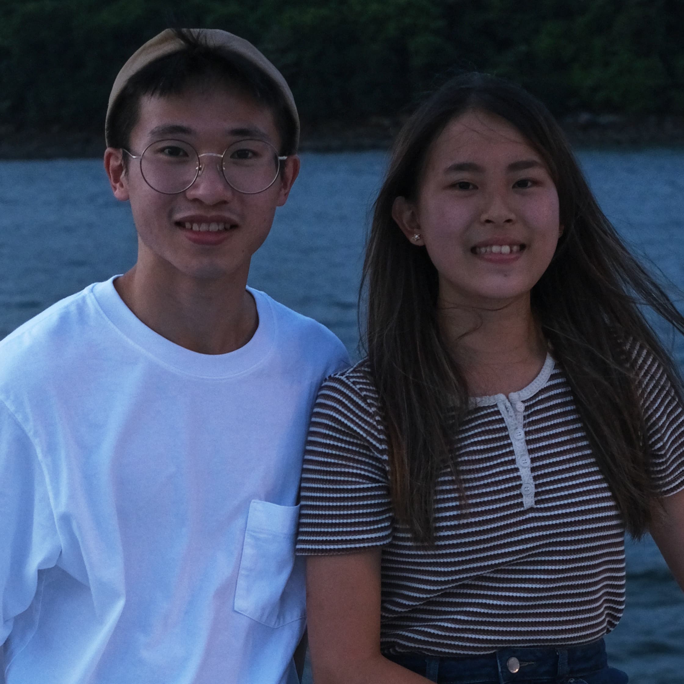 Portrait of the author and Natalie